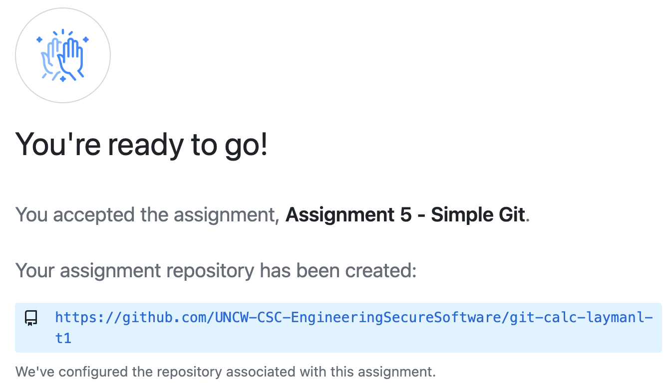 Classroom assignment confirmation