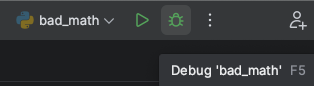 Debug toolbar button