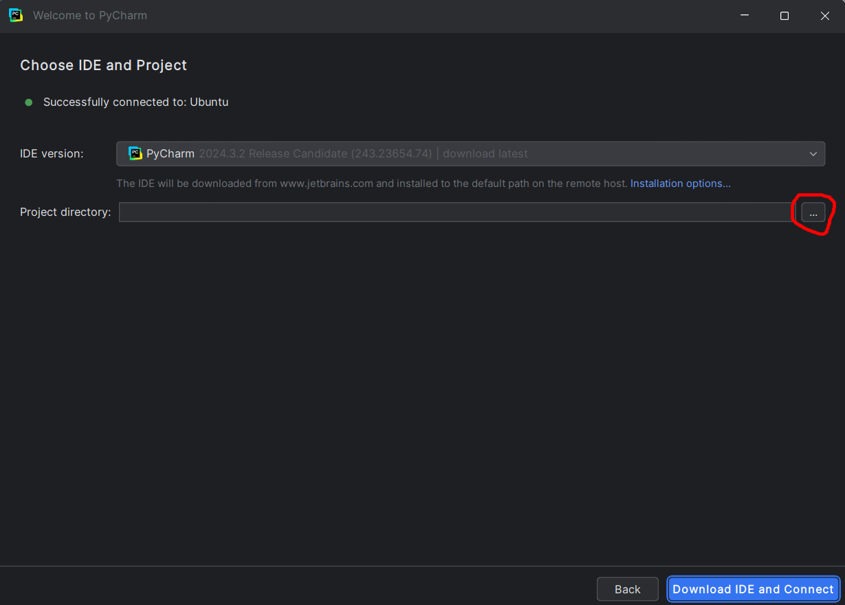 IDE and Project configuration options.